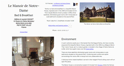 Desktop Screenshot of manoirdenotredame.com